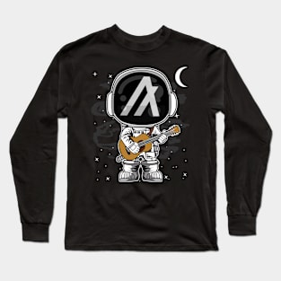 Astronaut Guitar Algorand ALGO Coin To The Moon Crypto Token Cryptocurrency Blockchain Wallet Birthday Gift For Men Women Kids Long Sleeve T-Shirt